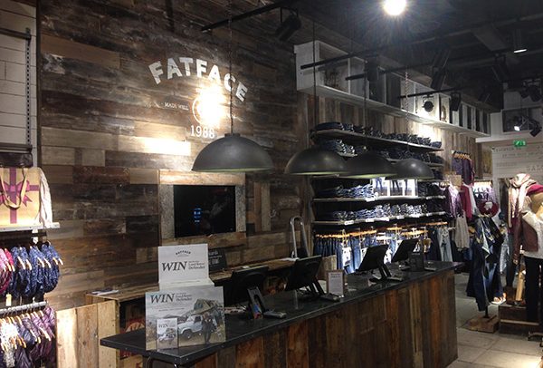 FatFace Shop Fit-Out for retail store on High Street